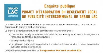 Enquête publique R.L.P.I.