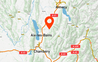 Saint-Offenge situé sur les hauteurs d'Aix-les-Bains, entre Chambéry et Annecy, à quelques minutes de l'A41